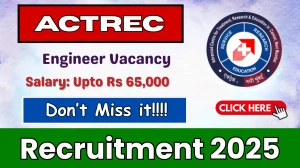 ACTREC Engineer Recruitment 2025 – Walk in