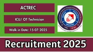 ACTREC ICU/ OT Technician Recruitment 2025 – Walk in