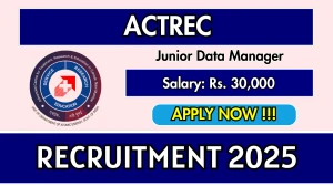 ACTREC Junior Data Manager Recruitment 2025 – Walk in ACTREC Junior Data Manager Recruitment 2025 – Walk in