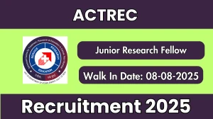 ACTREC Junior Research Fellow Recruitment 2025 – Walk in