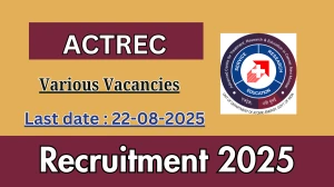 ACTREC Recruitment 2025 - Apply Offline for 14 Scientific Officer, Technician and More Posts