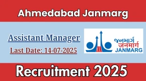 Ahmedabad Janmarg Assistant Manager Recruitment 2025 - Apply Offline