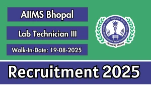 AIIMS Bhopal Lab Technician III Recruitment 2025 – Walk in