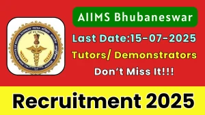 AIIMS Bhubaneswar Tutors/ Demonstrators Recruitment 2025 - Apply Online for 20 Posts