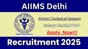 AIIMS Delhi Project Technical Support III Recruitment 2025 - Apply Offline