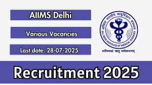 AIIMS Delhi Recruitment 2025 - Apply Offline for 06 DEO, Project Technical Support and More Posts