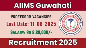 AIIMS Guwahati Professor Recruitment 2025 - Apply Offline