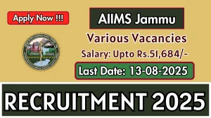 AIIMS Jammu Recruitment 2025 - Apply Online for 03 Perfusionist, Radiotherapy Technician and More Posts AIIMS Jammu Recruitment 2025 - Apply Online for 03 Perfusionist, Radiotherapy Technician and More Posts