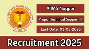 AIIMS Nagpur Project Technical Support III Recruitment 2025 - Apply Offline