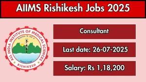 AIIMS Rishikesh Consultant Recruitment 2025 - Apply Offline