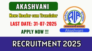 Akashvani News Reader cum Translator Recruitment 2025 - Apply Online