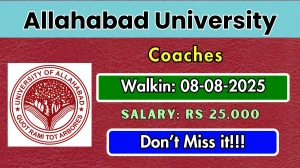 Allahabad University Coaches Recruitment 2025 – Walk in for 07 Posts