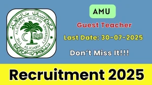 AMU Guest Teacher Recruitment 2025 - Apply Online for 03 Posts