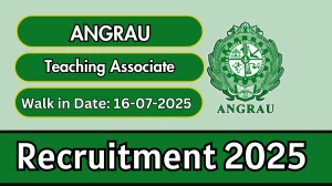 ANGRAU Teaching Associate Recruitment 2025 – Walk in