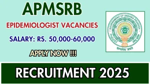 APMSRB Epidemiologist Recruitment 2025 - Apply Online for 15 Posts APMSRB Epidemiologist Recruitment 2025 - Apply Online for 15 Posts