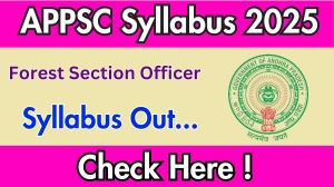 APPSC Forest Section Officer Syllabus 2025 Out Direct Link to Download Syllabus PDF here