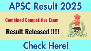 APSC CCE Result 2025 Out at apsc.nic.in, Direct Link to Download Result PDF Here APSC CCE Result 2025 Out at apsc.nic.in, Direct Link to Download Result PDF Here
