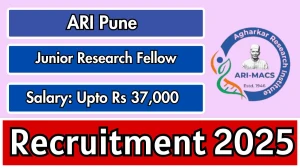 ARI Pune Junior Research Fellow Recruitment 2025 - Apply Online
