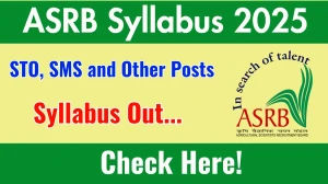 ASRB NET Syllabus 2025 Out Direct Link to Download Syllabus PDF here
