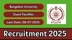 Bangalore University Guest Faculties Recruitment 2025 - Apply Offline