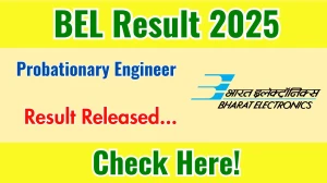 BEL Probationary Engineer Result 2025 Out at bel-india.in, Direct Link to Download Result PDF Here