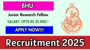 BHU Junior Research Fellow Recruitment 2025 - Apply Offline