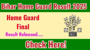 Bihar Home Guard Final Result 2025 Out at bihar.s3waas.gov.in, Direct Link to Download Result PDF Here