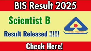 BIS Scientist B Final Result 2025 Out at bis.gov.in, Direct Link to Download Result PDF Here BIS Scientist B Final Result 2025 Out at bis.gov.in, Direct Link to Download Result PDF Here