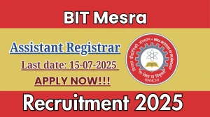 BIT Mesra Assistant Registrar Recruitment 2025 - Apply Offline
