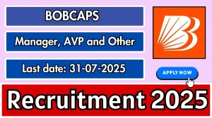 BOBCAPS Recruitment 2025 - Apply Offline for Manager, AVP and Other Posts