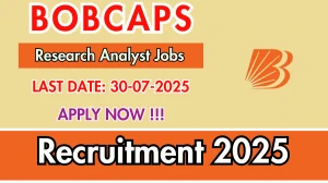 BOBCAPS Research Analyst Recruitment 2025 - Apply Offline