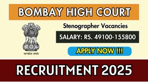 Bombay High Court Stenographer Recruitment 2025 - Apply Online