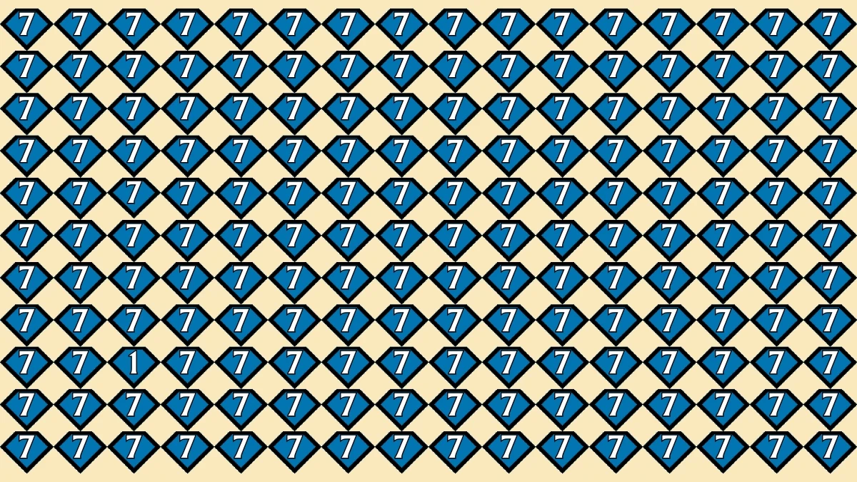 Brain Teaser: Within 7 Seconds Spot The Number 1 among 7
