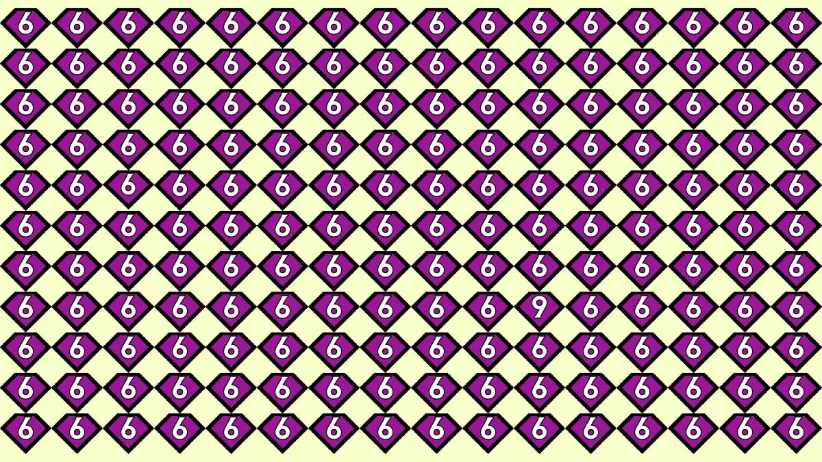 Brain Teaser: Within 7 Seconds Spot The Number 9 among 6