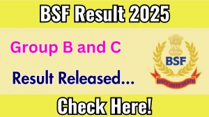 BSF Group B and C PET/ PST Result 2025 Out at bsf.gov.in, Direct Link to Download Result PDF Here BSF Group B and C PET/ PST Result 2025 Out at bsf.gov.in, Direct Link to Download Result PDF Here