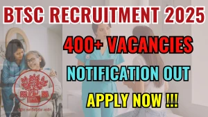 BTSC Nursing Tutor Recruitment 2025 - Apply Online for 498 Posts