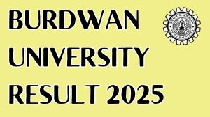 Burdwan University Result 2025 Out at buruniv.ac.in Direct Link to Download 1st and 2nd Semester Result