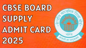 CBSE Board Supply Admit Card 2025 Out Download Online @ cbseit.in Check CBSE Board Supply Exam Date