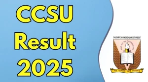 CCSU Result 2025 Released at ccsuniversityweb.in Direct Link to Download 2nd Semester Result