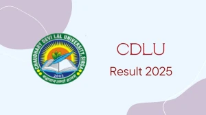 CDLU Result 2025 Released at cdlu.ac.in Direct Link to Download UG Courses Result