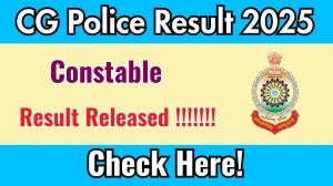 CG Police Constable Result 2025 Out at cgpolice.gov.in, Direct Link to Download Result PDF Here CG Police Constable Result 2025 Out at cgpolice.gov.in, Direct Link to Download Result PDF Here