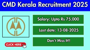 CMD Kerala Recruitment 2025 - Apply Online for 16 Team Leader, Technical Assistant and Other Posts