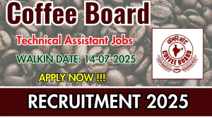 Coffee Board Technical Assistant Recruitment 2025 – Walk in Coffee Board Technical Assistant Recruitment 2025 – Walk in