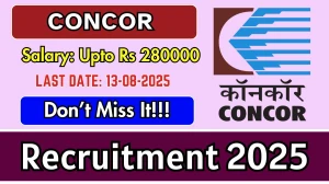 CONCOR Recruitment 2025 - Apply Offline for 10 Group General Manager, Senior General Manager Posts
