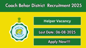 Cooch Behar District Helper Recruitment 2025 - Apply Offline