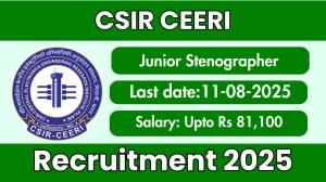 CSIR CEERI Junior Stenographer Recruitment 2025 - Apply Online