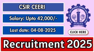CSIR CEERI Recruitment 2025 - Apply Online for 14 Junior Research Fellow, Project Associate and Other Posts