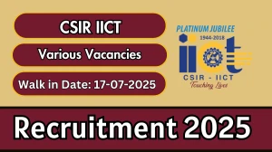 CSIR IICT Recruitment 2025 – Walk in for 30 JRF, Project Associate and More Posts