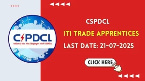 CSPDCL ITI Trade Apprentices Recruitment 2025 - Apply Online for 26 Posts