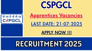 CSPGCL Apprentices Recruitment 2025 - Apply Offline for 70 Posts
